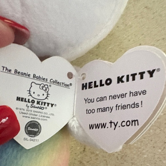 Ty Hello Kitty Rainbow Mermaid Plush - Picture 3 of 7